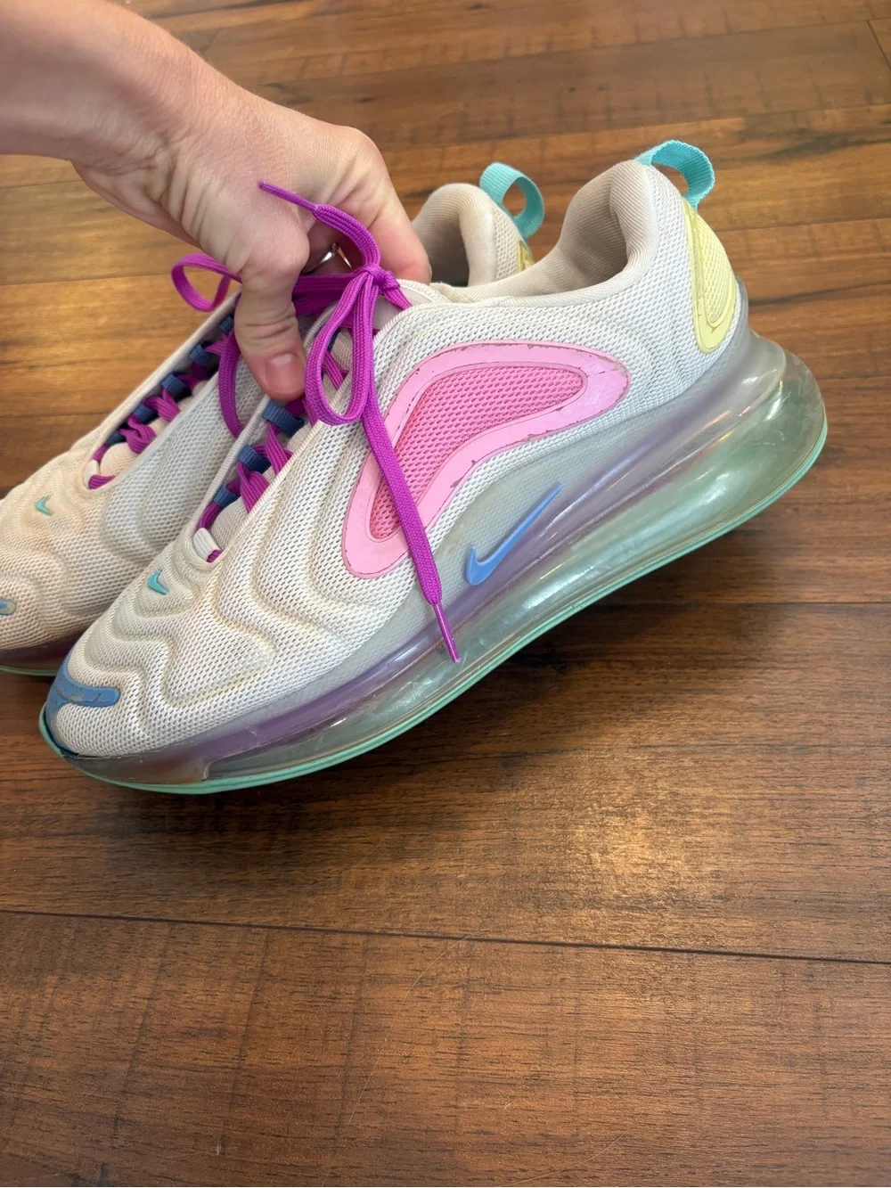 NIKE AIR MAX 720 AQUA POWDER #AR9293-102 WOMEN'S RUNNING SHOES SIZE 8.5